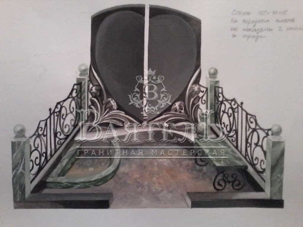 Памятник - сердце с цветным портретом 7 Памятник - сердце с цветным портретом 3