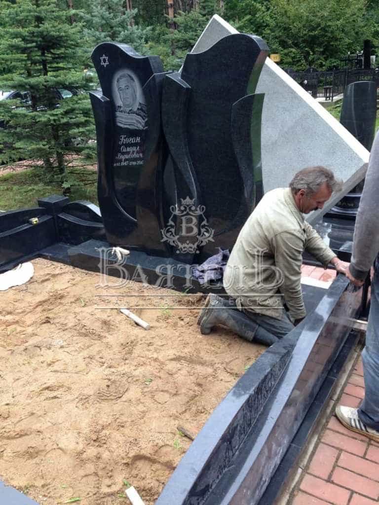 Надгробный комплекс и памятник изогнутой формы 8