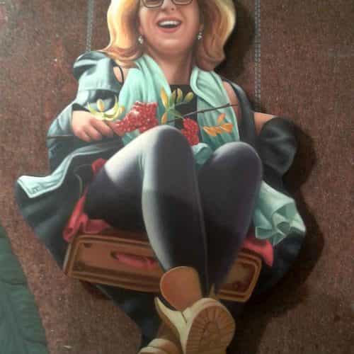 Цветные портреты на памятниках 2