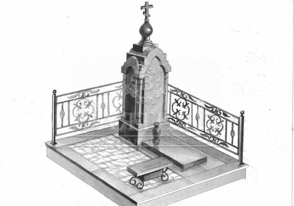 Надгробный комплекс на Волковском кладбище 5 Надгробный комплекс на Волковском кладбище