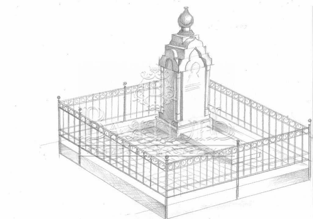 Надгробный комплекс на Волковском кладбище 12 Надгробный комплекс на Волковском кладбище