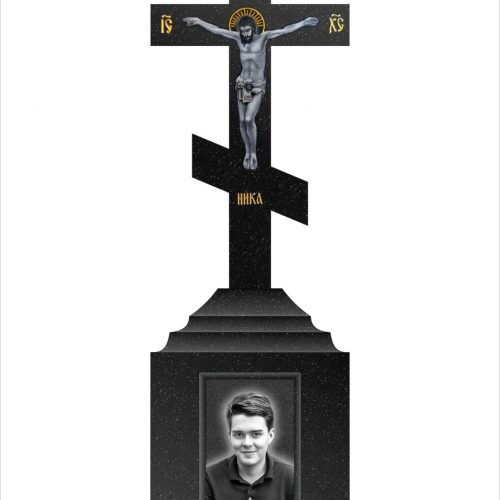 Памятник из Норвежского гранита Blue Pearl 9