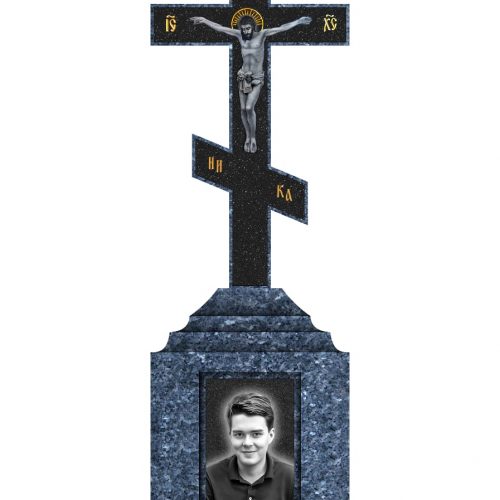 Памятник из Норвежского гранита Blue Pearl 7