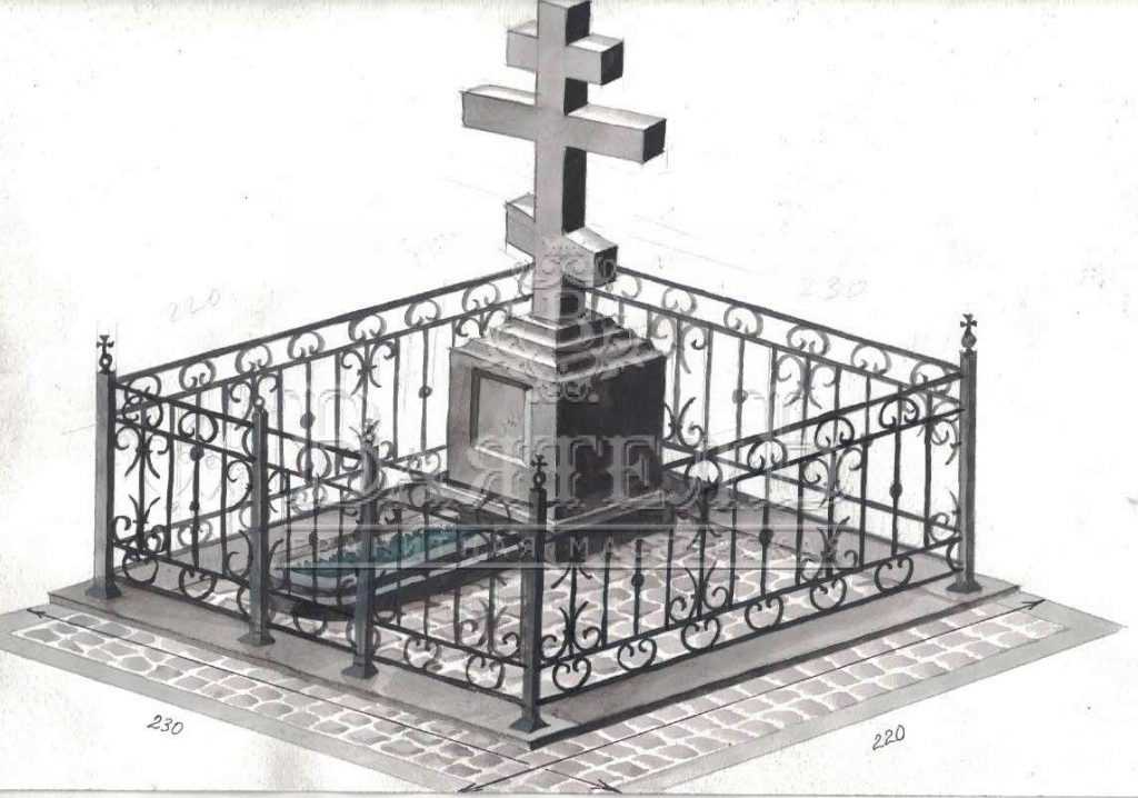 Памятник из Норвежского гранита Blue Pearl