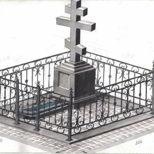 Памятник из Норвежского гранита Blue Pearl 12