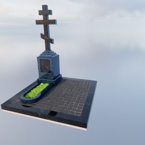 Памятник из Норвежского гранита Blue Pearl 6