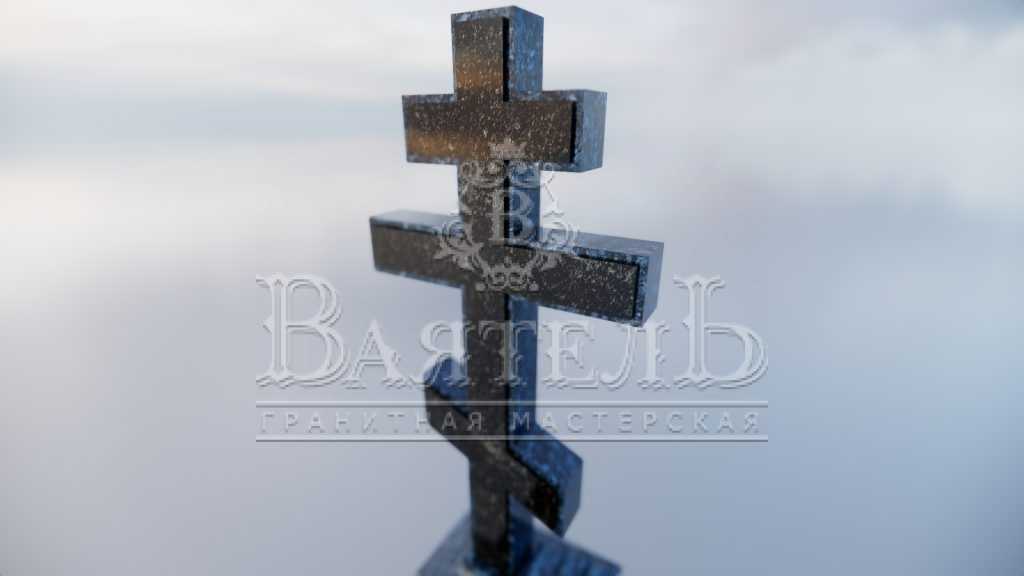 Памятник из Норвежского гранита Blue Pearl