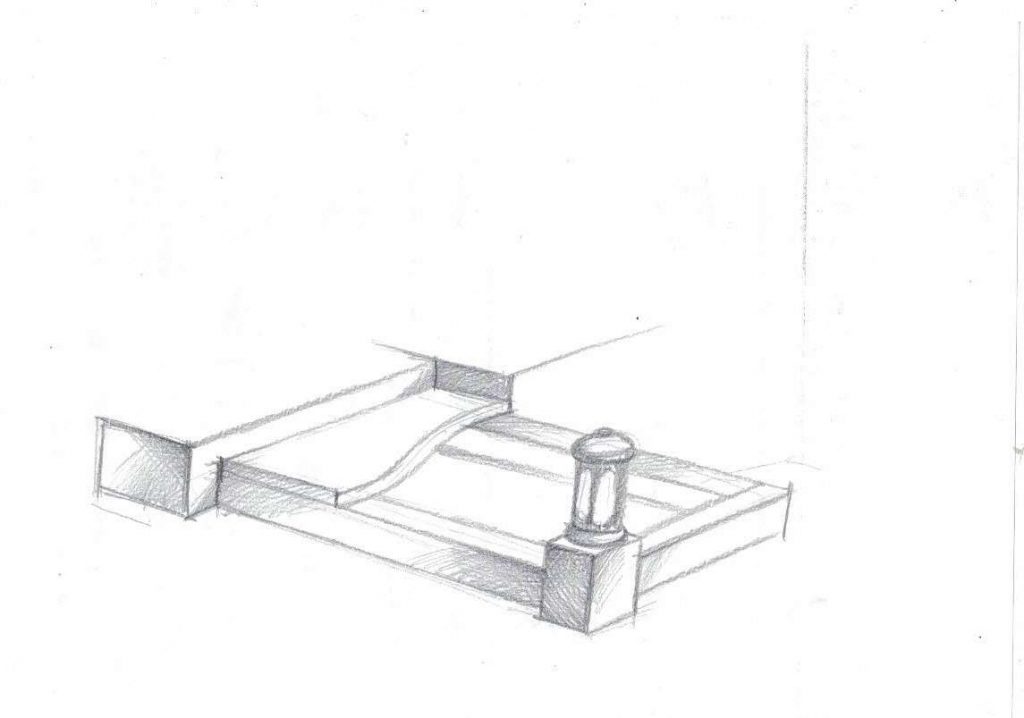 Надгробный комплекс с гранитным крестом